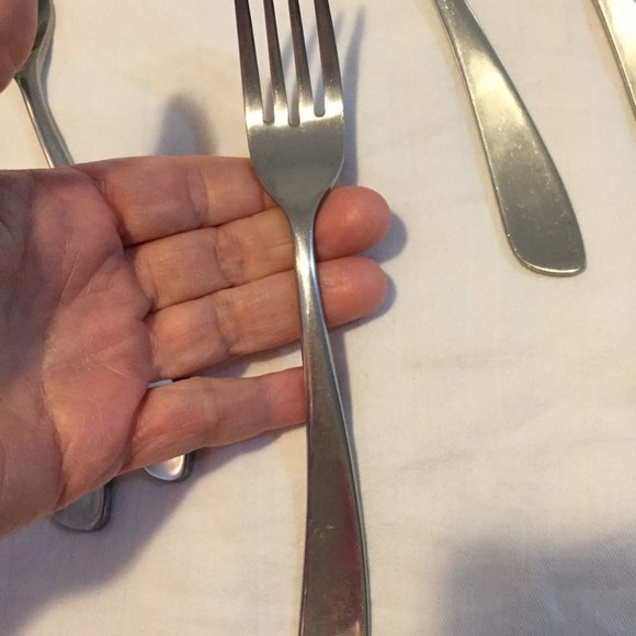 CAMBRIDGE STAINLESS CHINA 41 Pc LOT KNIFE FORK SPOON ASSORTED 3 FULL PLACE+ MORE - Picture 8 of 12